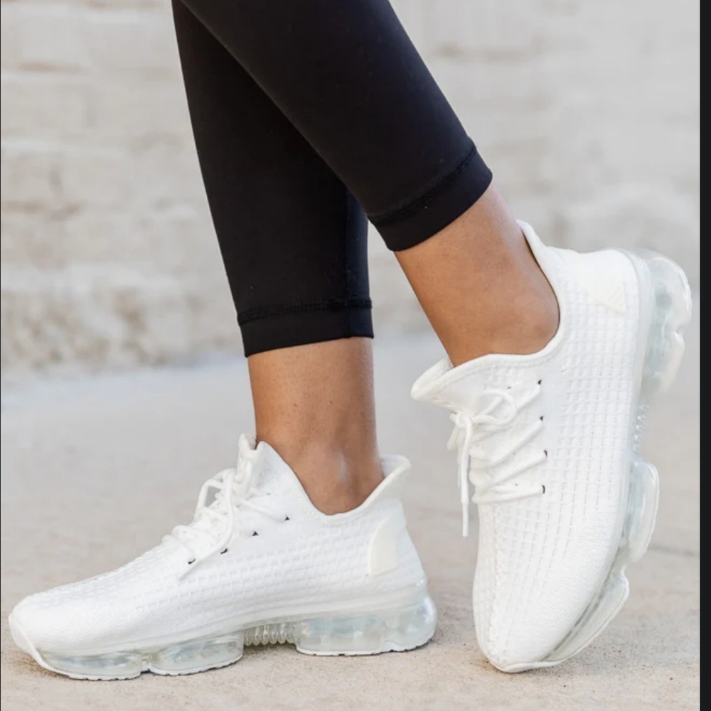 Maxi White Air Sole Sneakers